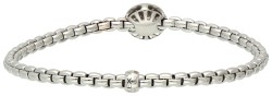 Fope 18K witgouden 'Flex it' armband bezet met ca. 0.29 ct. diamant.