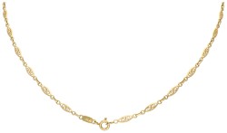 18K Geelgouden filigrain collier.