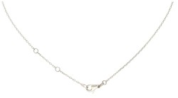 Chaumet 18K witgouden 'Jeux de Liens' collier bezet met diamant.