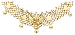  14K Geelgouden collier met Milanese schakel.