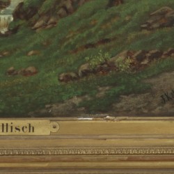 J. Kollisch, 1e kwart 20e eeuw. Beekje in een heuvellandschap.