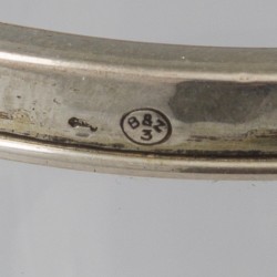 No reserve - Lepelvaasje met 6 theelepels & 6 mokkalepels zilver.