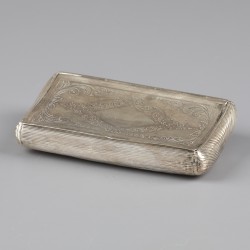No reserve - Tabaksdoos zilver.