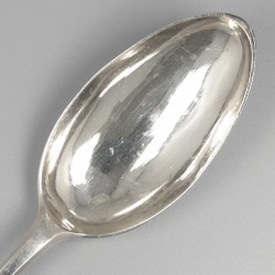 No reserve - Zilveren dinerlepel, Johannes Selling, Amsterdam 1771.