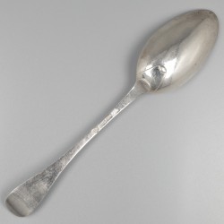No reserve - Zilveren dinerlepel, Johannes Selling, Amsterdam 1771.