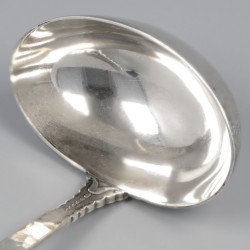 No reserve - Art Deco sauslepel zilver.