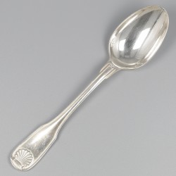 No reserve - Christofle 6-delige set Koffie/ Theelepels & Suikertang model: Vendome verzilverd.