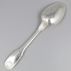 No reserve - Christofle 6-delige set Koffie/ Theelepels & Suikertang model: Vendome verzilverd.