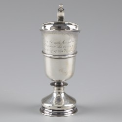 No reserve - Historisch erfstuk nr.4 350e verjaardag van het zeilen van de Mayflower en de oprichting van de Plymouth Colony in 1620 zilver.