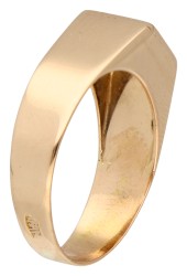 Alton 18K geelgouden signet ring.