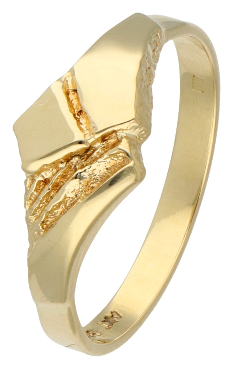 Alpo Tammi Koru 14K geelgouden Finse design ring.
