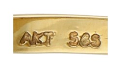 Alpo Tammi Koru 14K geelgouden Finse design ring.