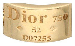 Christian Dior 18K geelgouden ring met gourmet schakels.