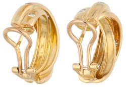 Cartier Trinity 18K geelgouden oorstekers.