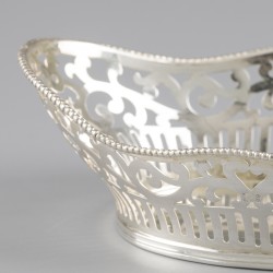 No reserve - Bonbonmand zilver.