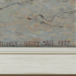 Henri Frans Hubert 'Harry' Maas (Nederweert 1906 - 1982 Eindhoven), Kotters op het strand, Hastings.