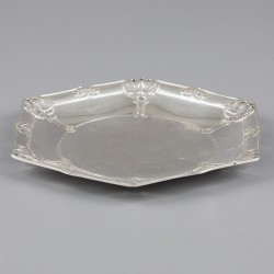 No reserve - Bonbonschaal "Jugendstil" zilver.