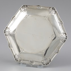 No reserve - Bonbonschaal "Jugendstil" zilver.
