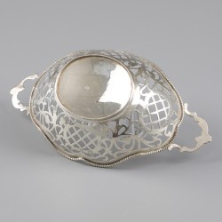 No reserve - Bonbonmandje zilver.