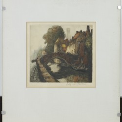 Van Neste, Alfred Joseph Auguste (Brugge 1874 - 1969 Sint-Genesius-Rode), stadsgezicht te Brugge.