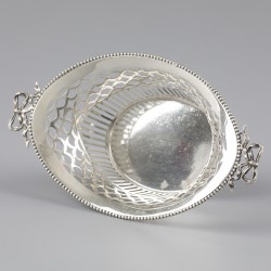 No reserve - Bonbonmandje zilver.