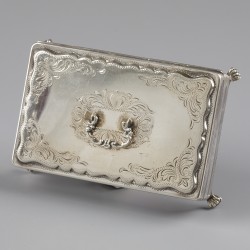 No reserve - Theelepeldoosje zilver.