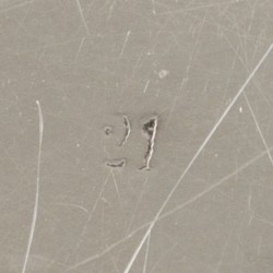 No reserve - Schaal / Flessen onderzetter "Jugendstil" zilver.