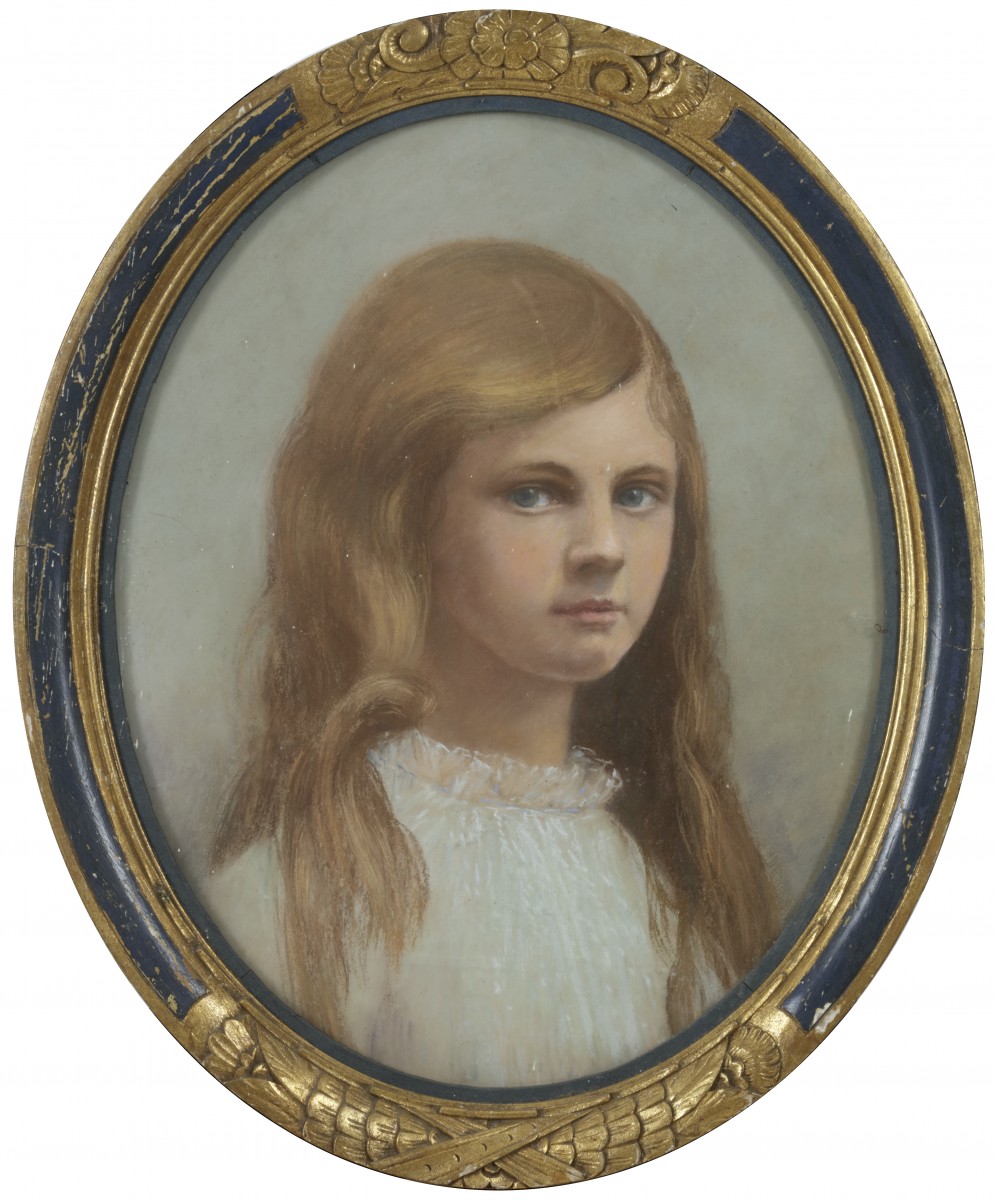 Hollandse School, eerste kwart 20e eeuw, Portret van een jong meisje.
