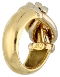 No reserve - 18K Bicolour gouden knoop ring. 