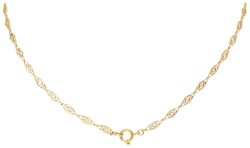 No reserve - 18K Geelgouden filigrain collier.