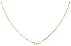 No reserve - 14K Geelgouden hanger aan collier bezet met amethist, topaas en zirkonia.