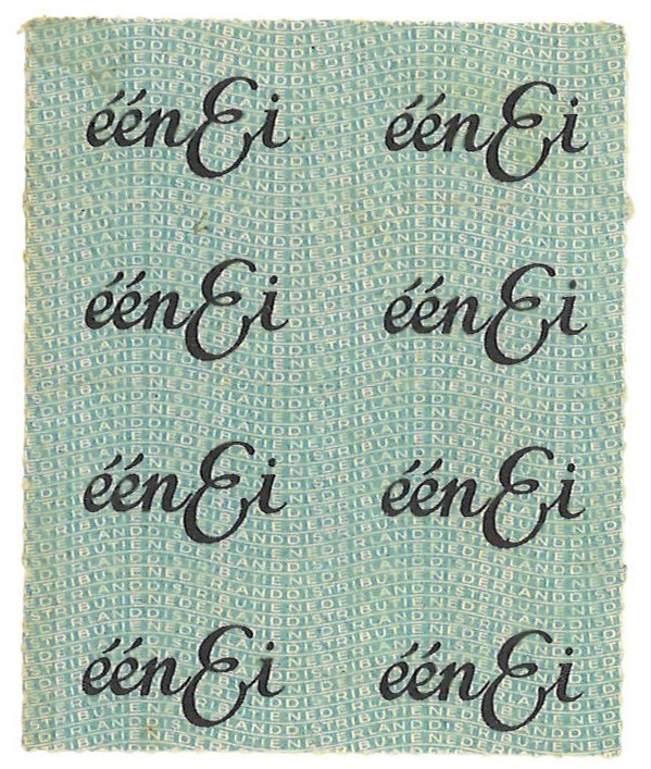 No reserve - Nederland. Levensmiddelenbon - Zeer Fraai.