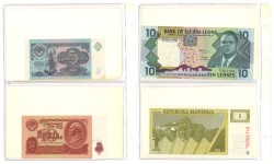 No reserve - Lot 28 banknotes from all over the world. - Very fine – UNC.