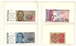 No reserve - Lot 20 banknotes from all over the world. - Very fine – UNC.