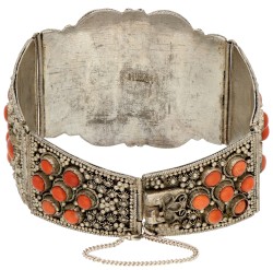 No reserve - Chinese armband met bloedkoraal.