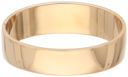 14K Roségouden gladde bangle armband.