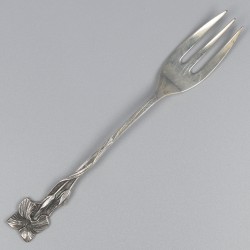 No reserve - 12-delige set taartvorken zilver.
