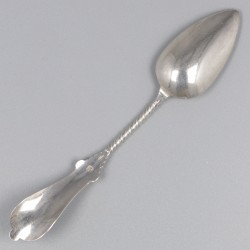 No reserve - 12-delige set koffielepels zilver.
