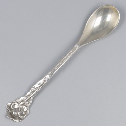 No reserve - 12-delige set theelepels zilver.
