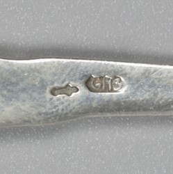 No reserve - 12-delige set theelepels zilver.