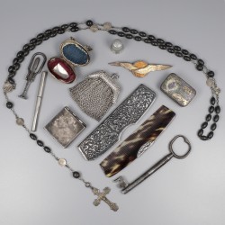 No reserve - Beugeltas zilver (met inhoud)