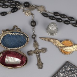 No reserve - Beugeltas zilver (met inhoud)