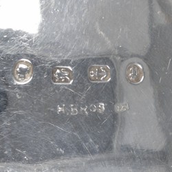No reserve - 4-delige set zoutkelders & zoutlepels zilver.