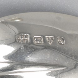 No reserve - 6-delige set theelepels & suikertang zilver.