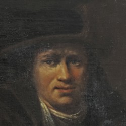 Naar Arent de Gelder (Dordrecht 1645 – 1727), Portret van een man met een hellebaard, een vroeg 18e-eeuwse kopie naar het origineel in Dresden, Gemäldegalerie Alte Meister.