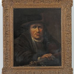 Naar Arent de Gelder (Dordrecht 1645 – 1727), Portret van een man met een hellebaard, een vroeg 18e-eeuwse kopie naar het origineel in Dresden, Gemäldegalerie Alte Meister.