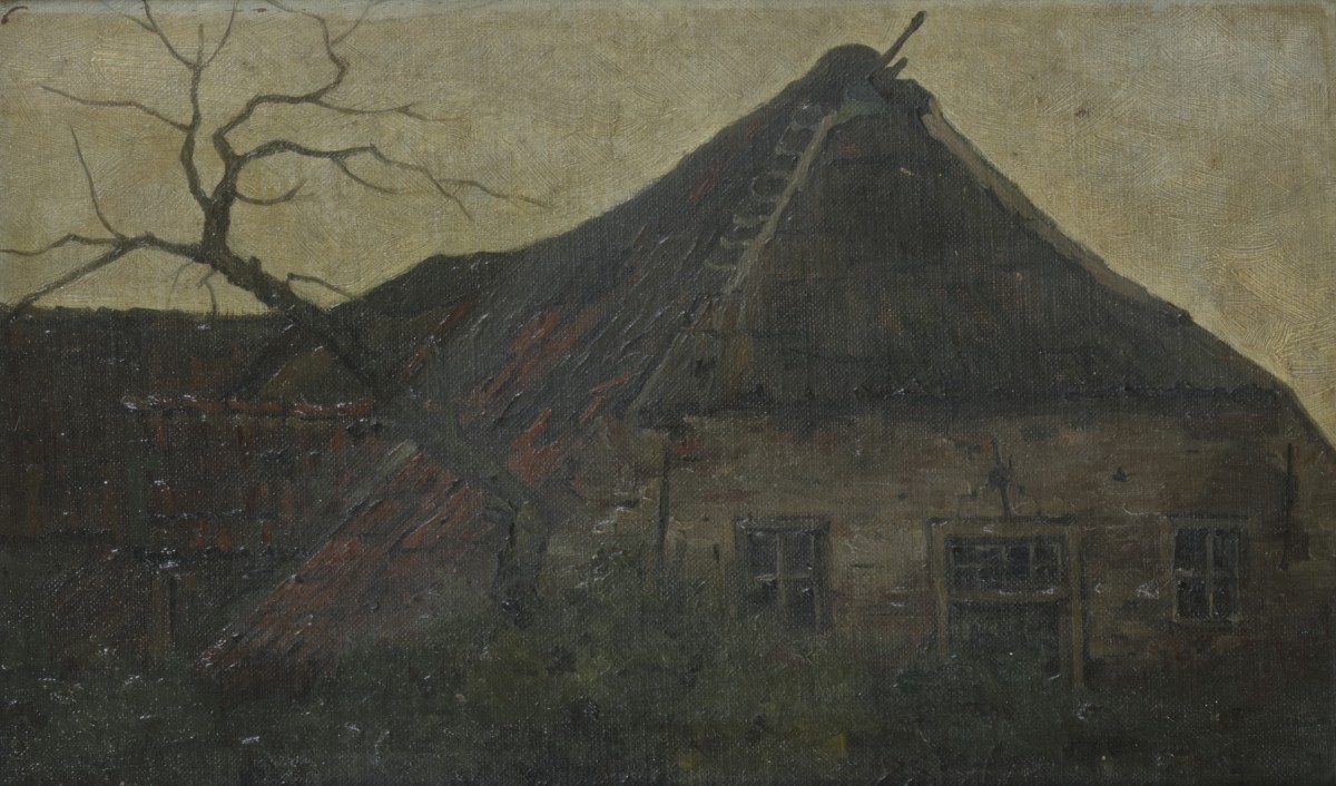toegeschreven aan Johannes Karel Leurs (Den Haag 1865 - 1938), Een boerderij.
