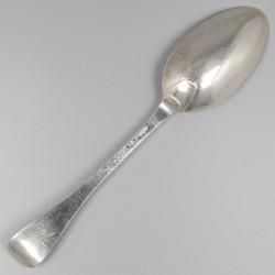 No reserve - Zilveren dinerlepel, Andries Vis, Amsterdam 1769.