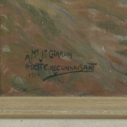 J. Henri Charon, Belgische School, 20e eeuw. Een molen aan een rivier - "Petit Reconnaissant".