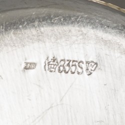 No reserve - 3-delige Suiker & Melk set zilver.